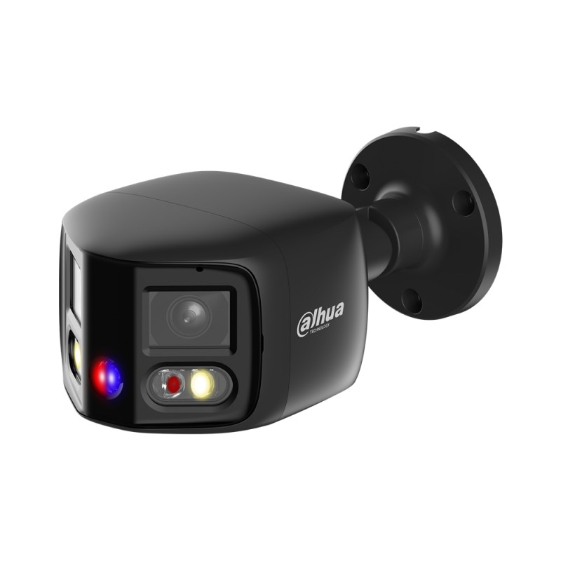 2x4MP TiOC Duo Splicing focale fixe Bullet WizSense Caméra réseau Noir