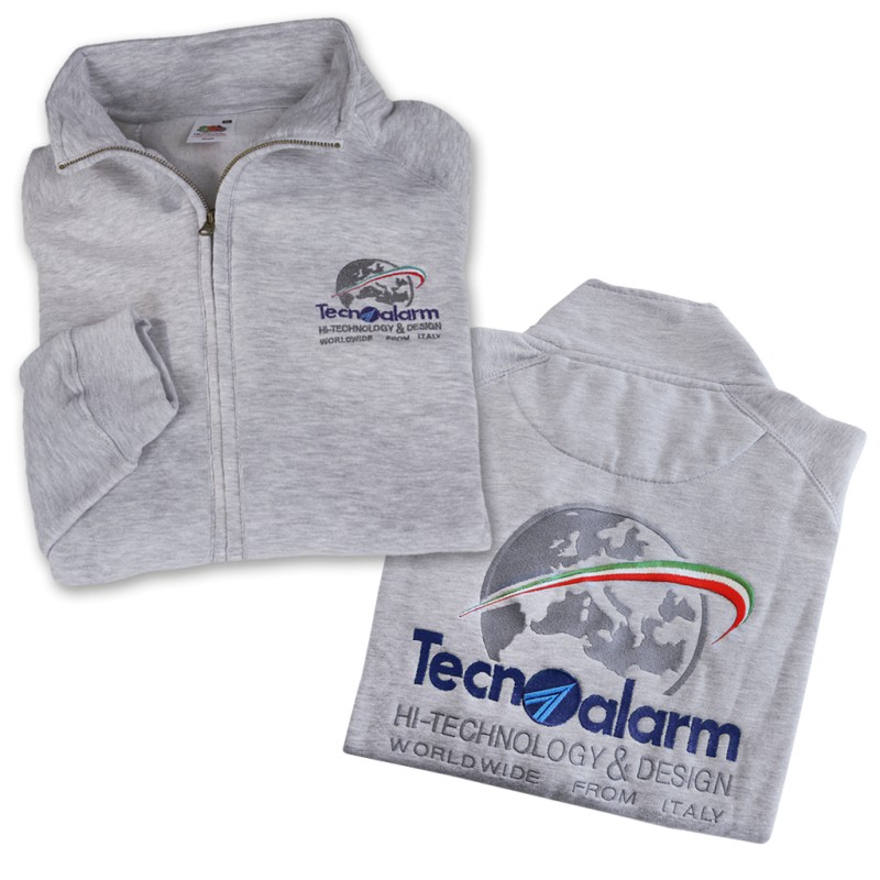 Sweat-shirt avec logo Tecnoalarm - Gris