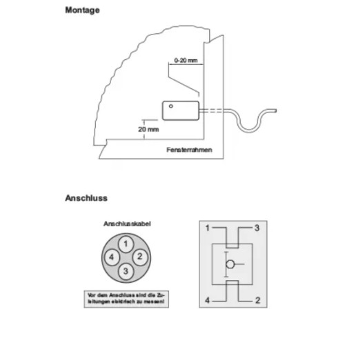 Passiver Glasbruchsensor - Weiss