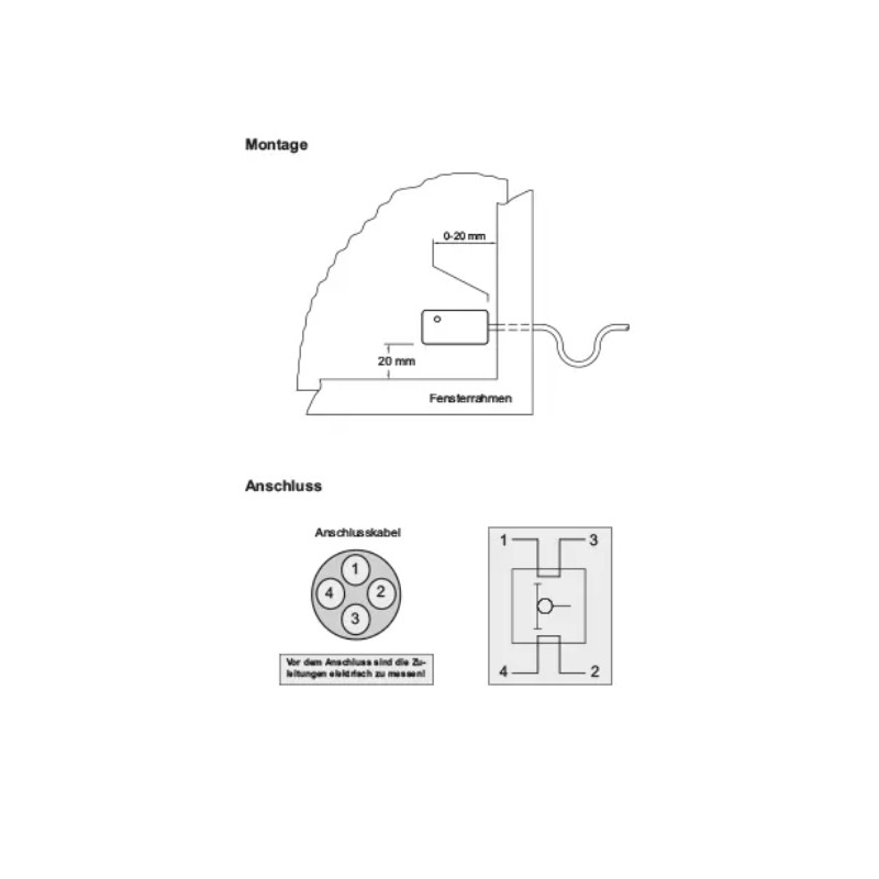 Passiver Glasbruchsensor - Weiss