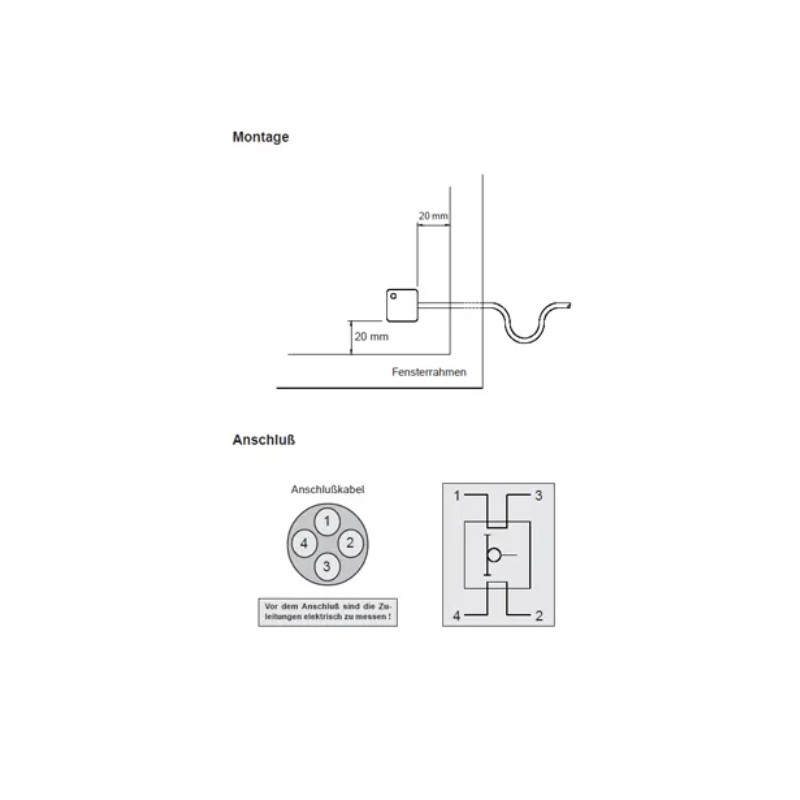 Passiver Glasbruchsensor - Weiss