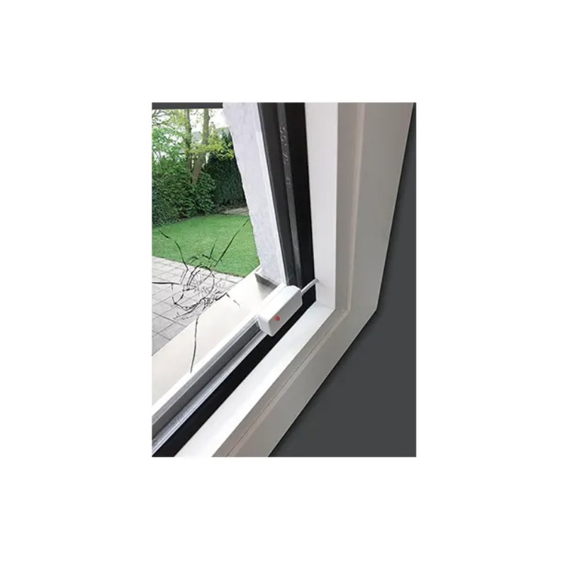 Détecteur passif de bris de verre avec sortie relais - Blanc