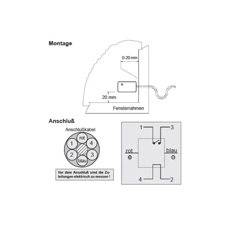 Détecteur passif de bris de verre avec sortie relais - Blanc