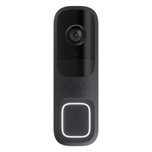 AJAX DoorBell - Sonnette de porte vidéo avec IA intégrée, capteur PIR et contrôle par application Graphite