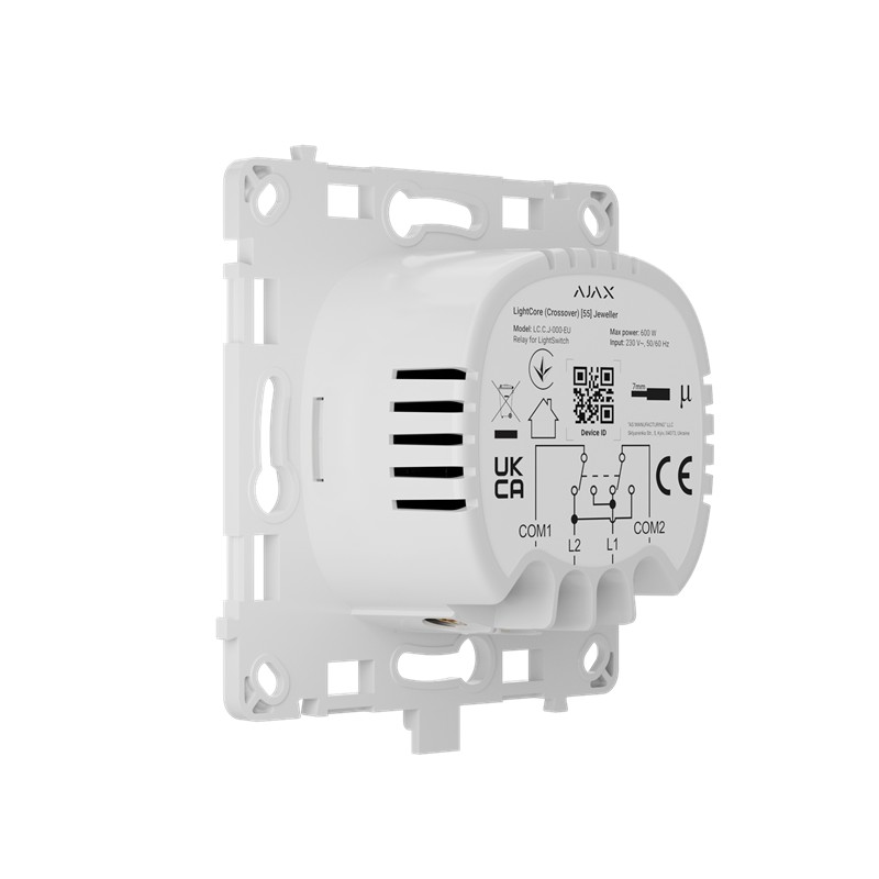 AJAX LightCore (Crossover) - Interrupteur croisé tactile intelligent sans fil