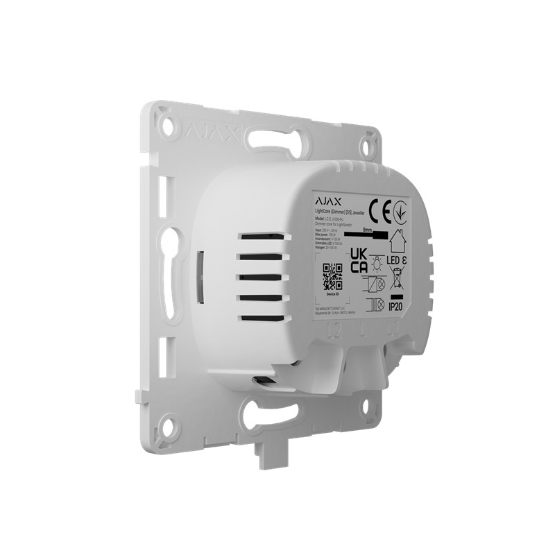 AJAX LightCore (Dimmer) - Kabelloser intelligenter Touch-Dimmer 