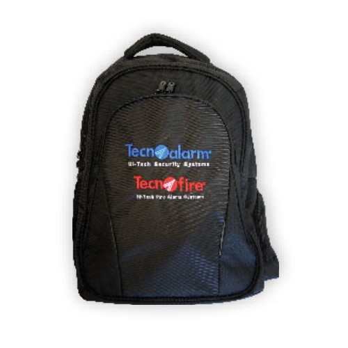 Laptop-Rucksack mit Tecnoalarm und Tecnofire Logos - Schwarz