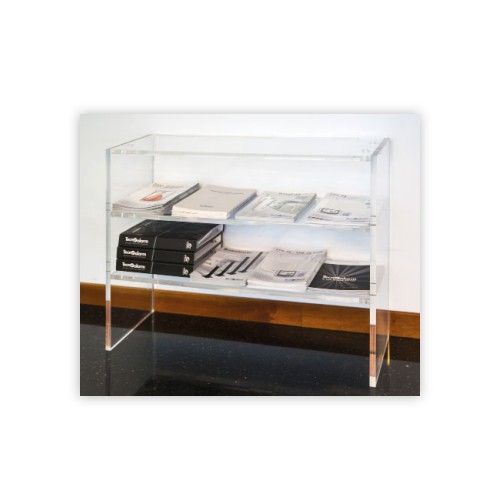 Sideboard mit 2 Regalböden für Werbebroschüren