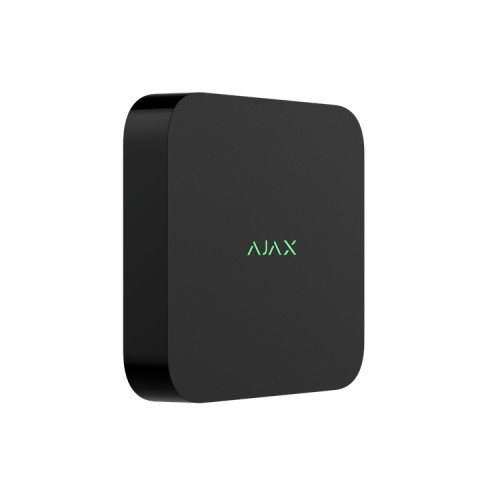 AJAX NVR DC 8-ch - Enregistreur vidéo en réseau 8 canaux alimenté par une alimentation basse tension - Noir