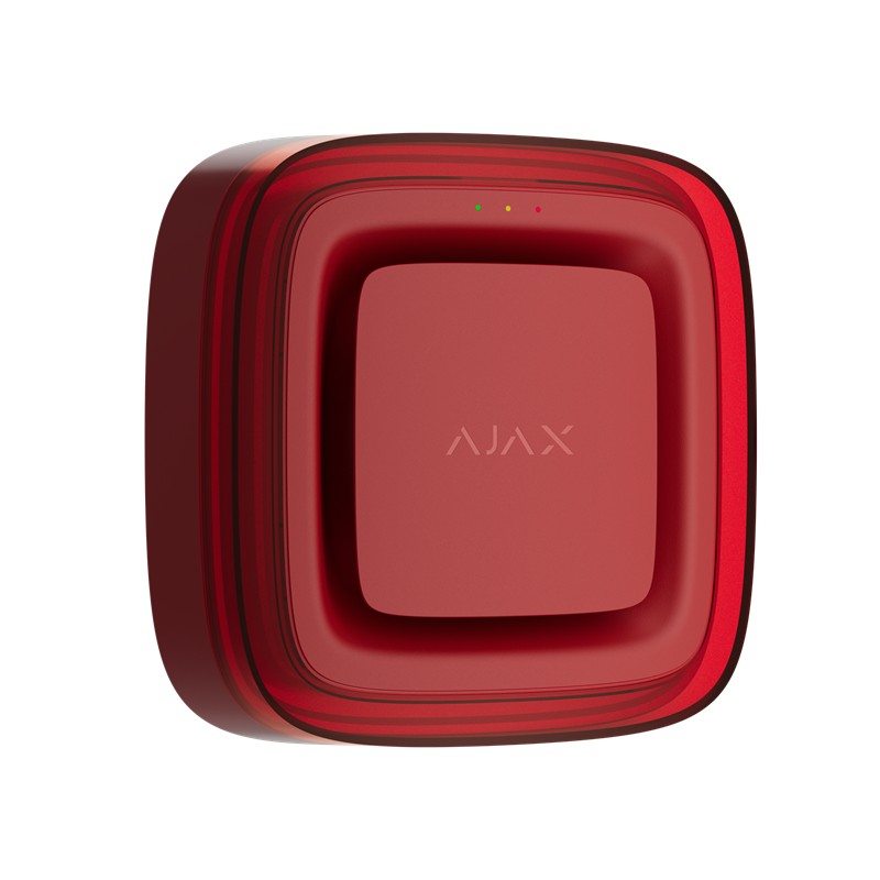 AJAX EN54 FireProtect (Sounder/VAD) - Funk-optischer und akustischer Signalgeber Rot