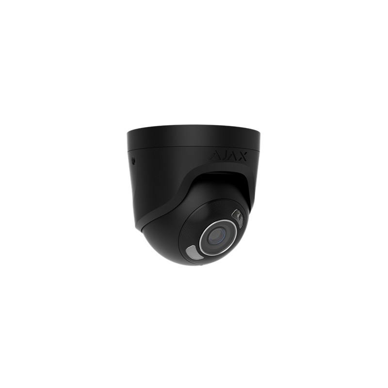AJAX TurretCam HL (5 Mp/4 mm) - Caméra de surveillance IP filaire avec IA, angle de vue de 110°, éclairage hybride, TrueWDR, mic