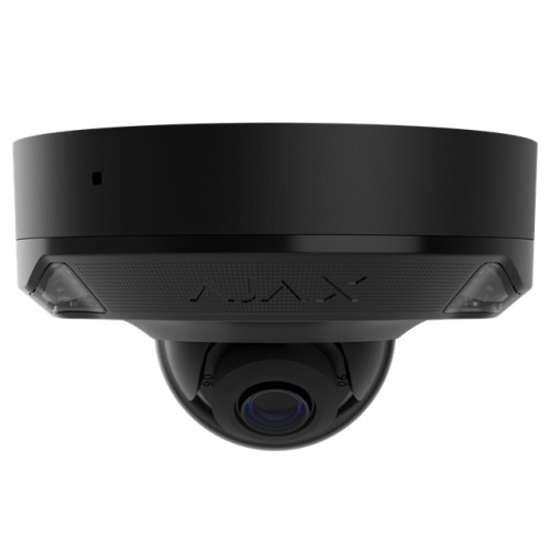AJAX DomeCam Mini HL (8 Mp/4 mm) - Kabelgebundene IP-Überwachungskamera mit KI, 110° Blickwinkel, hybrider Beleuchtung, TrueWDR,