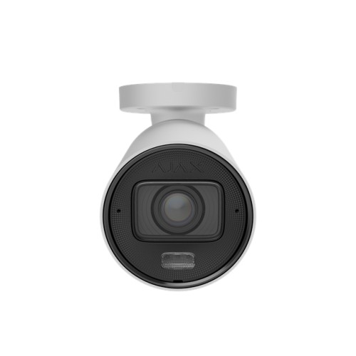 AJAX BulletCam HLVF (5 Mp) - Caméra de surveillance IP filaire avec IA, objectif motorisé varifocal 2,8-12 mm, éclairage hybride