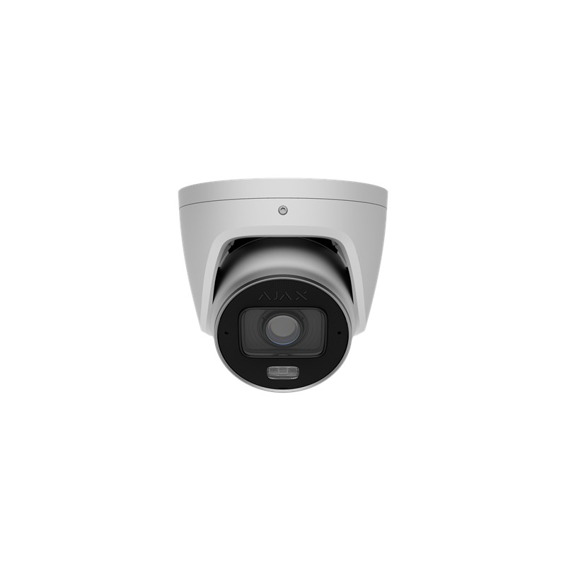 AJAX TurretCam HLVF (5 Mp) - Caméra de surveillance IP filaire avec IA, objectif motorisé varifocal 2,8-12 mm, éclairage hybride