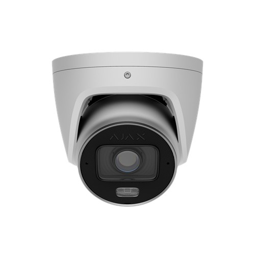 AJAX TurretCam HLVF (8 Mp) - Kabelgebundene IP-Überwachungskamera mit KI, mit motorisiertem, varifokalem 2,8-12-mm-Objektiv, hyb