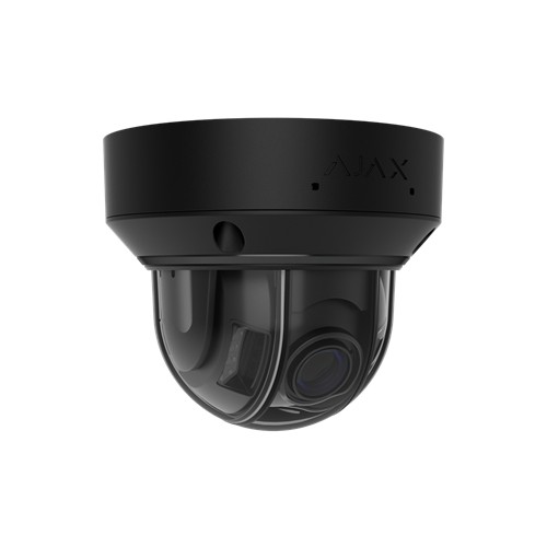 AJAX DomeCam HLVF (5 Mp) - Caméra de surveillance IP filaire avec IA, objectif motorisé varifocal 2,8-12 mm, éclairage hybride, 