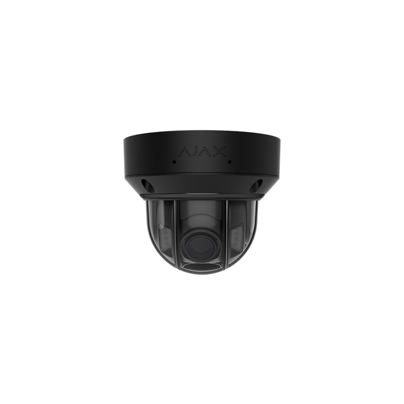 AJAX DomeCam HLVF (5 Mp) - Caméra de surveillance IP filaire avec IA, objectif motorisé varifocal 2,8-12 mm, éclairage hybride, 
