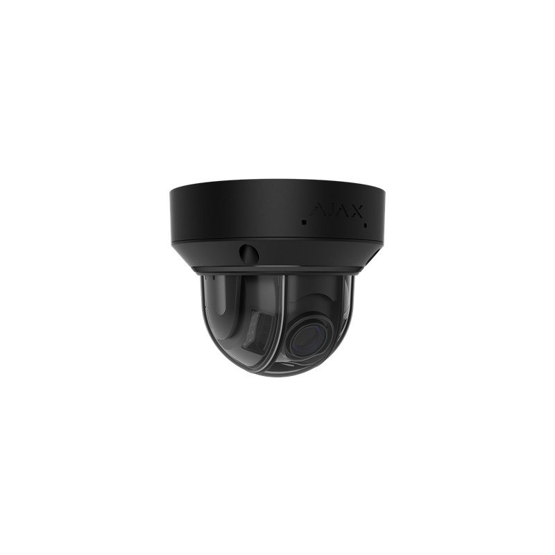 AJAX DomeCam HLVF (8 Mp) - Caméra de surveillance IP filaire avec IA, objectif motorisé varifocal 2,8-12 mm, éclairage hybride, 