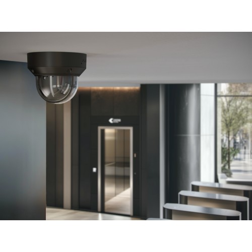 AJAX DomeCam HLVF (8 Mp) - Caméra de surveillance IP filaire avec IA, objectif motorisé varifocal 2,8-12 mm, éclairage hybride, 