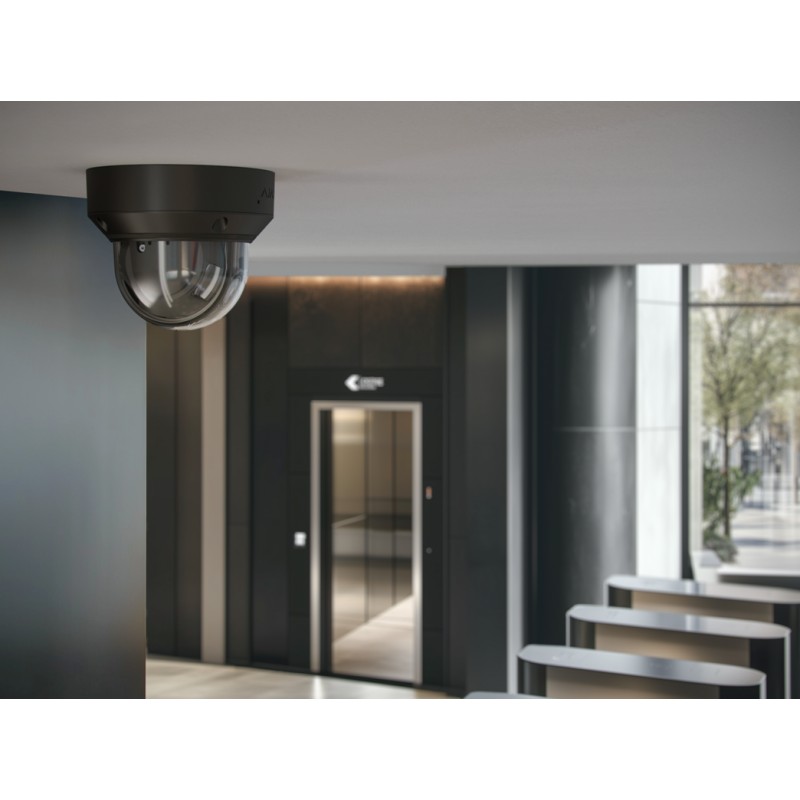 AJAX DomeCam HLVF (8 Mp) - Caméra de surveillance IP filaire avec IA, objectif motorisé varifocal 2,8-12 mm, éclairage hybride, 