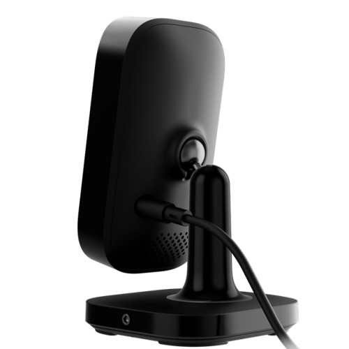 AJAX IndoorCam - Caméra de surveillance intérieure sans fil avec détecteur de mouvement PIR et IA intégrée Noir 