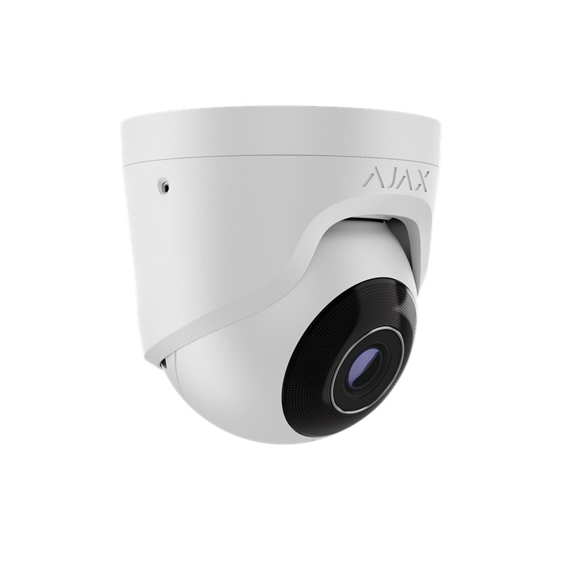 AJAX TurretCam (5 Mp/2.8 mm) - Verkabelte IP-Sicherheitskamera Weiss