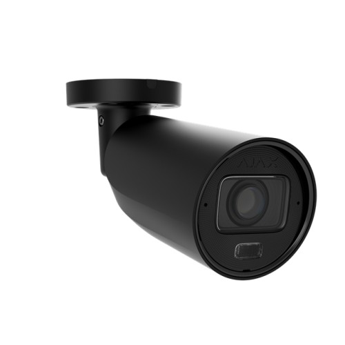 AJAX BulletCam HLVF (5 Mp) - Caméra de surveillance IP filaire avec IA, objectif motorisé varifocal 2,8-12 mm, éclairage hybride