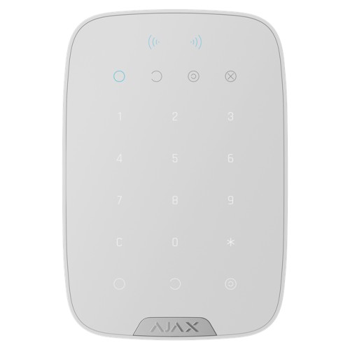 AJAX Superior KeyPad Plus G3 Jeweller - Kabelloses Bedienteil mit Touch-Tasten und Authentifizierung über Pass, Tag und Codes We
