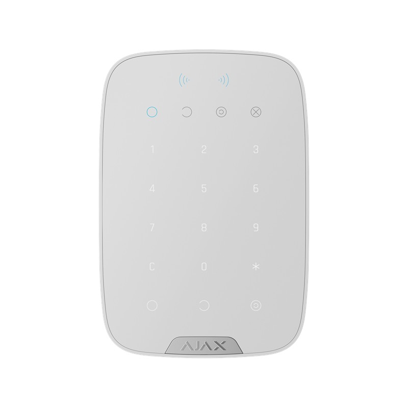 AJAX Superior KeyPad Plus G3 Jeweller - Kabelloses Bedienteil mit Touch-Tasten und Authentifizierung über Pass, Tag und Codes We