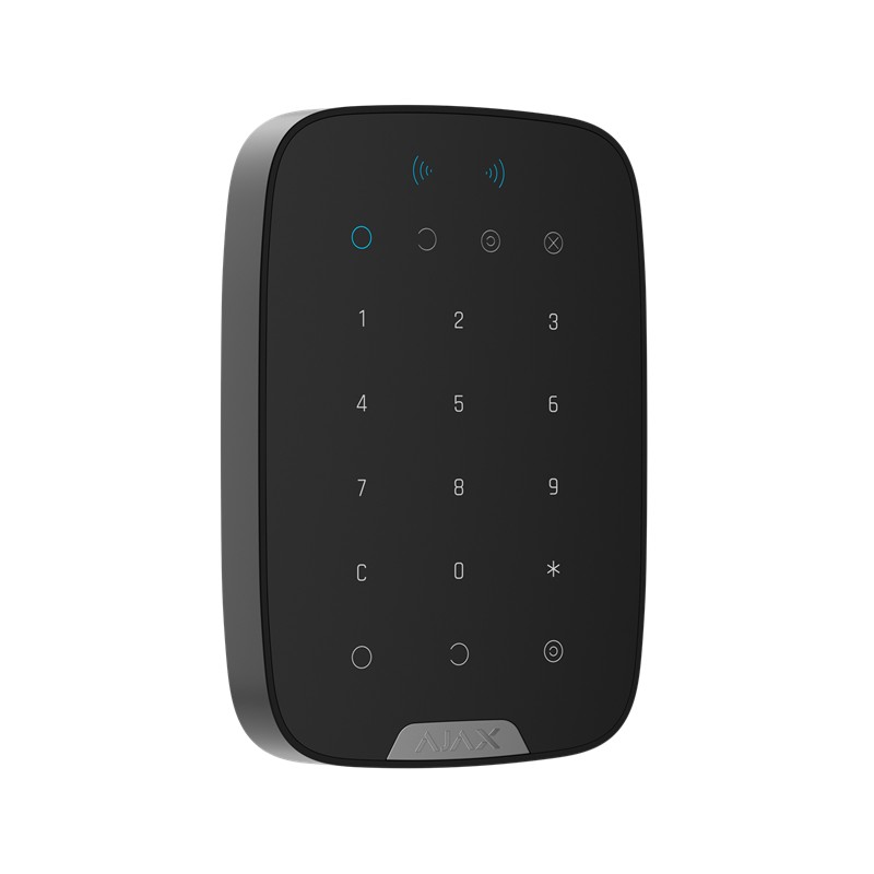AJAX Superior KeyPad Plus G3 Jeweller - Kabelloses Bedienteil mit Touch-Tasten und Authentifizierung über Pass, Tag und Codes Sc