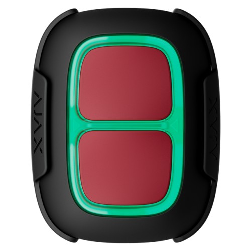 AJAX Superior DoubleButton G3 Jeweller - Kabelloser Überfallmelder für Hochrisiko-Objekte Schwarz