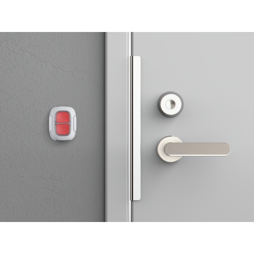 AJAX Superior DoubleButton G3 Jeweller - Kabelloser Überfallmelder für Hochrisiko-Objekte Weiss