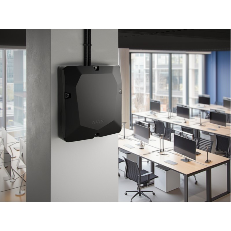 AJAX Superior MultiTransmitter G3 Jeweller - Funkmodul zur Integration von bis zu 18 Drittgeräten in ein Ajax System Schwarz