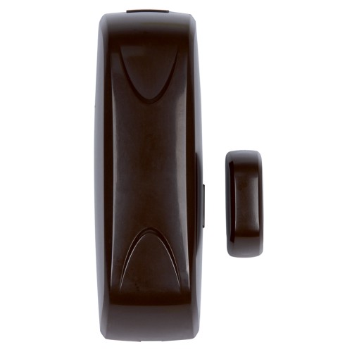 Contact magnétique - pour la protection des ouvertures, des portes et des fenêtres - Brun