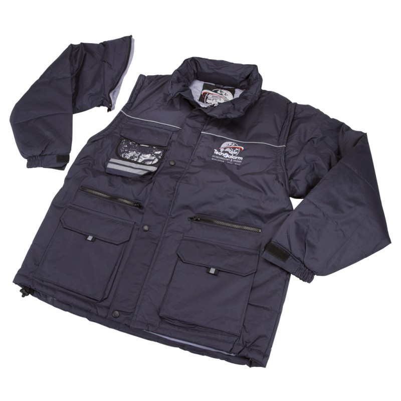 Veste d'hiver avec logo Tecnoalarm - Bleu