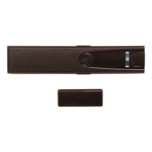 Contact magnétique radio 2 voies - pour la protection des ouvertures, portes et fenêtres - Brun