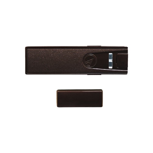 Contact magnétique radio 2 voies - pour la protection des ouvertures, portes et fenêtres - Brun