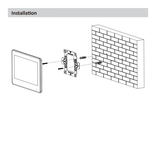 2-Draht-IP-Innenraum-Monitor Weiss
