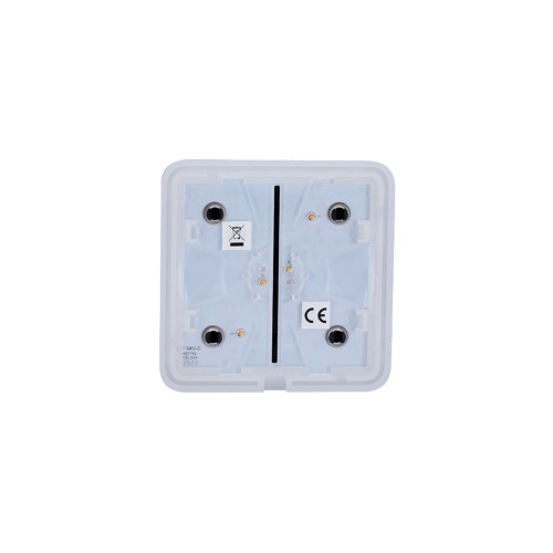 AJAX SoloButton (1-gang) - Bouton Blanc