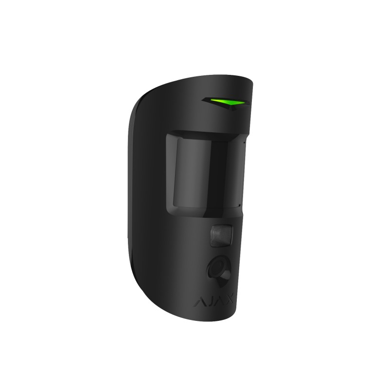 AJAX MotionCam HDR (PhOD) - Détecteur de mouvement avec caméra et photovérification Noir