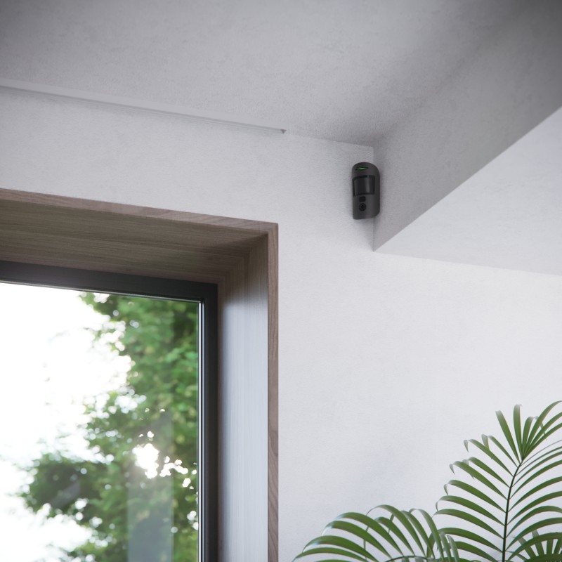 AJAX MotionCam HDR (PhOD) - Détecteur de mouvement avec caméra et photovérification Noir