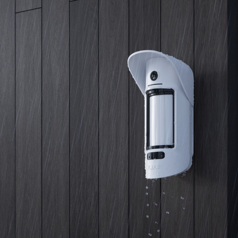 AJAX MotionCam Outdoor (PhOD) Jeweller - Bewegungsmelder mit Kamera und Fotoverifizierung für außen Weiss