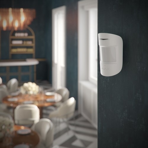 AJAX Superior CombiProtect Jeweller - Détecteur de mouvement et de bris de verre Blanc