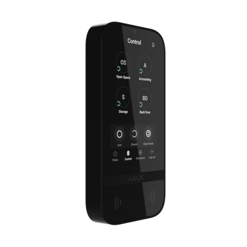 AJAX KeyPad TouchScreen - Clavier Noir