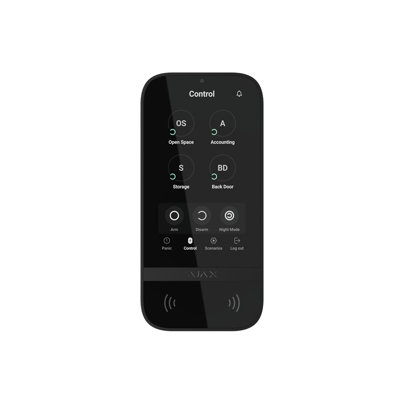 AJAX KeyPad TouchScreen - Clavier Noir