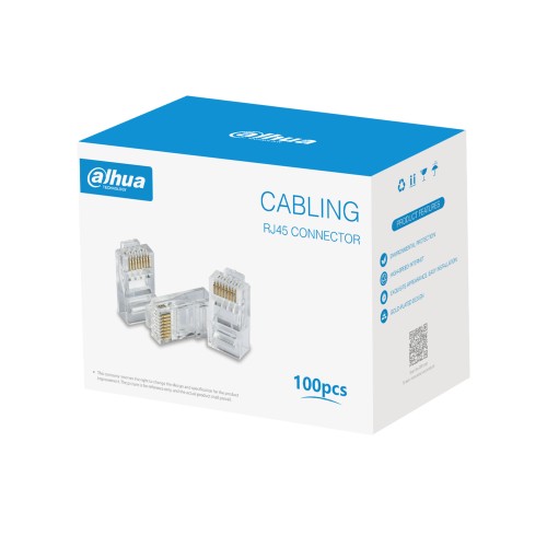 Connecteur Rj45 - pour câble UTP Cat5E (100 pièces)