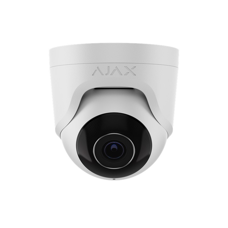 AJAX TurretCam (5 Mp/4 mm) - Caméra de sécurité IP câblée Blanc