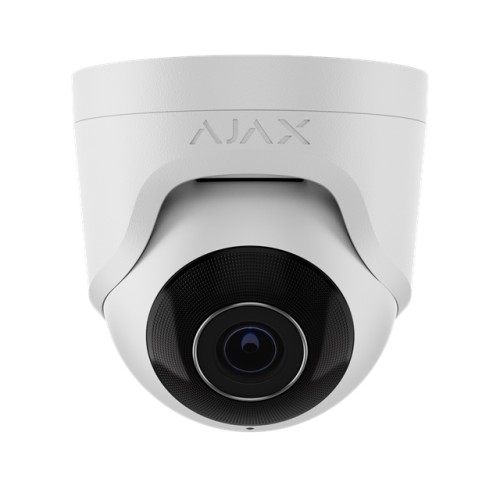 AJAX TurretCam (8 Mp/2.8 mm) - Verkabelte IP-Sicherheitskamera Weiss