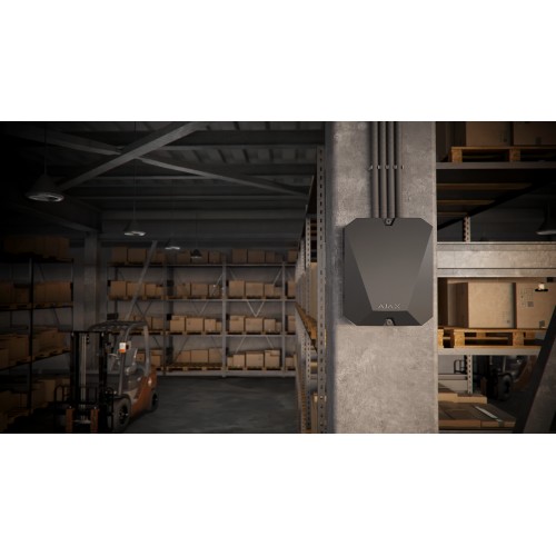 AJAX vhfBridge - Funkmodul zum Anschluss eines Ajax Systems an UKW-Sender von Drittanbietern Schwarz