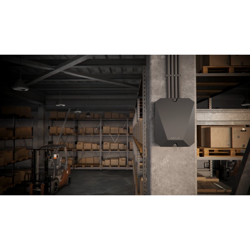 AJAX vhfBridge - Funkmodul zum Anschluss eines Ajax Systems an UKW-Sender von Drittanbietern Schwarz